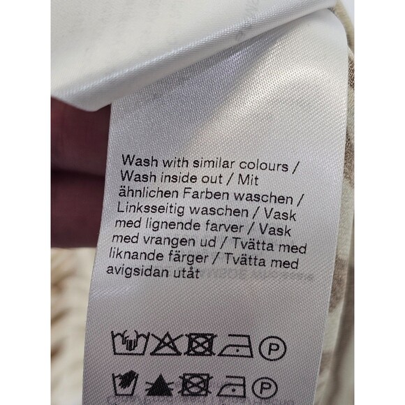 Samsøe Women's L Alsop Skirt Zebra Print Midi A-Line Copenhagen Designer EUC - Picture 12 of 14